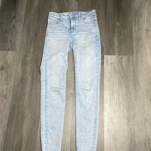 american eagle baby blue jeans